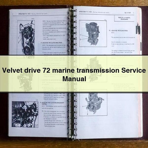 Velvet drive 72 marine transmission Service Repair Manual