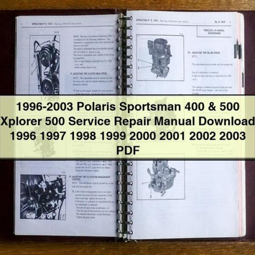 1996-2003 Polaris Sportsman 400 & 500 Xplorer 500 Service Repair Manual Download 1996 1997 1998 1999 2000 2001 2002 2003 PDF