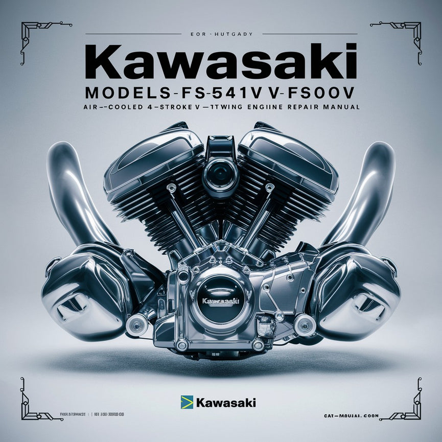 Manual de reparación del motor de gasolina V-Twin de 4 tiempos refrigerado por aire Kawasaki modelos FS481V FS541V FS600V