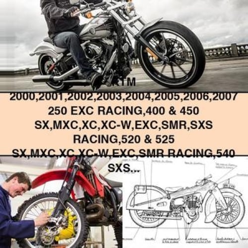 KTM 2000 2001 2002 2003 2004 2005 2006 2007 250 EXC RACING 400 & 450 SX MXC XC XC-W EXC SMR SXS RACING 520 & 525 SX MXC XC XC-W EXC SMR RACING 540 SXS 560 SMR 610 CRATE Engine Repair Manual PDF Download