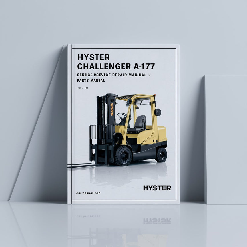 HYSTER CHALLENGER A177 (H40XL H50XL H60XL H2.00XL H2.50XL H3.00XL) Forklift Service Repair Manual + Parts Manual