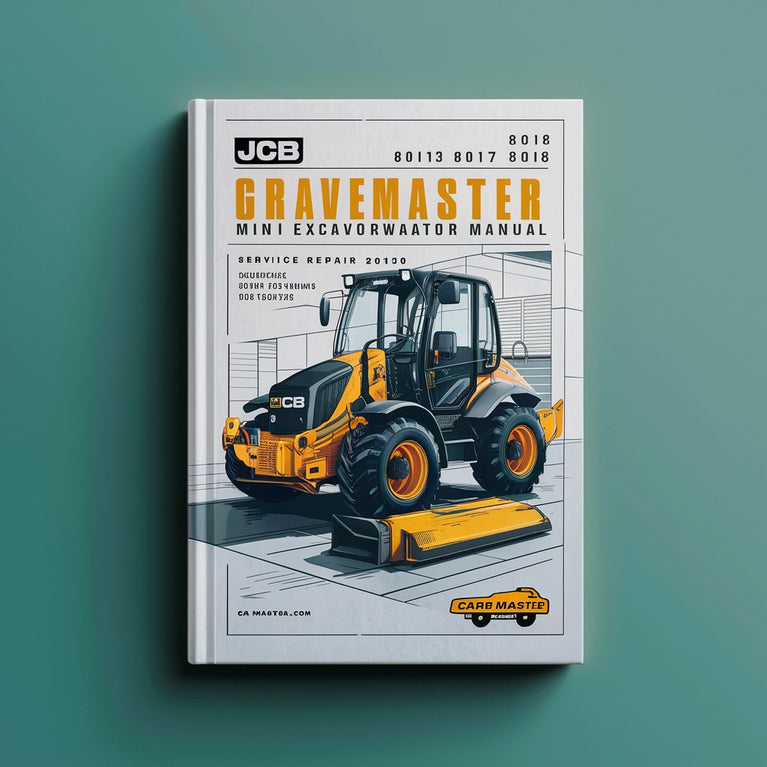 JCB 8013 8015 8017 8018 801Gravemaster Mini Excavator Service Repair Workshop Manual Instant Download PDF