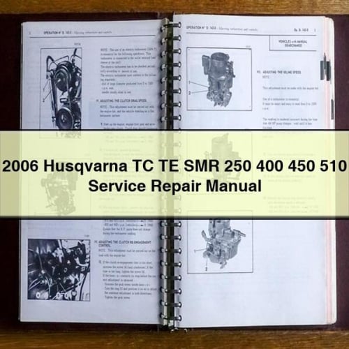 Manual de servicio y reparación de Husqvarna TC TE SMR 250 400 450 510 2006