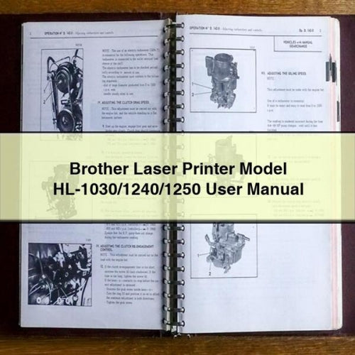 Brother Laser Printer Model HL-1030/1240/1250 User Manual PDF Download