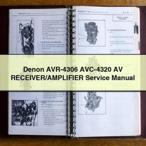 Denon AVR-4306 AVC-4320 AV RECEIVER/AMPLIFIER Service Manual PDF Download