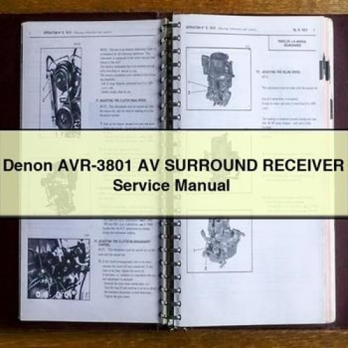 Denon AVR-3801 AV SURROUND Receiver Service Manual PDF Download