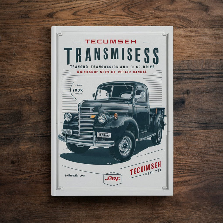 Tecumseh Peerless Transaxle Hydro Transmission and Gear Drive Technicians Handbook Workshop Service Repair Manual