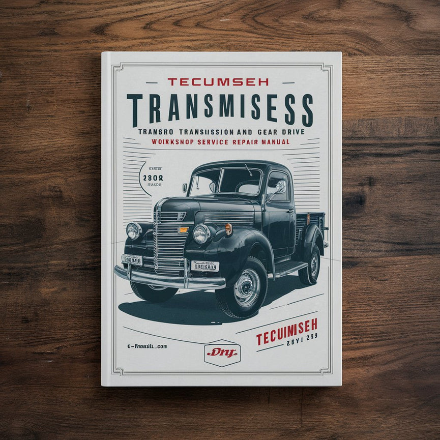 Tecumseh Peerless Transaxle Hydro Transmission and Gear Drive Technicians Handbook Workshop Service Repair Manual