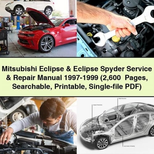 Mitsubishi Eclipse & Eclipse Spyder Service & Repair Manual 1997-1999 (2 600+ Pages Searchable Printable Single-file PDF) Download