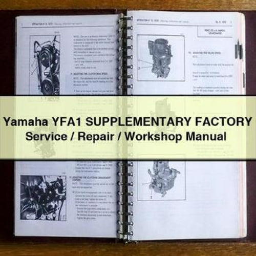 Yamaha YFA1 SUPPLEMENTARY Factory Service / Repair / Workshop Manual PDF Download