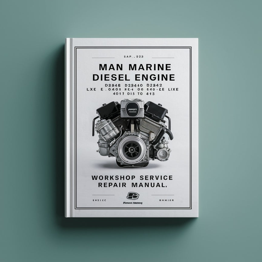 Manual de reparación y servicio del motor diésel marino Man D2848 D2840 D2842 LXE LE 401 a 413