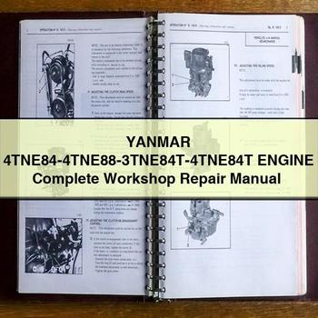 Manuel de réparation d'atelier complet du moteur YANMAR 4TNE84-4TNE88-3TNE84T-4TNE84T