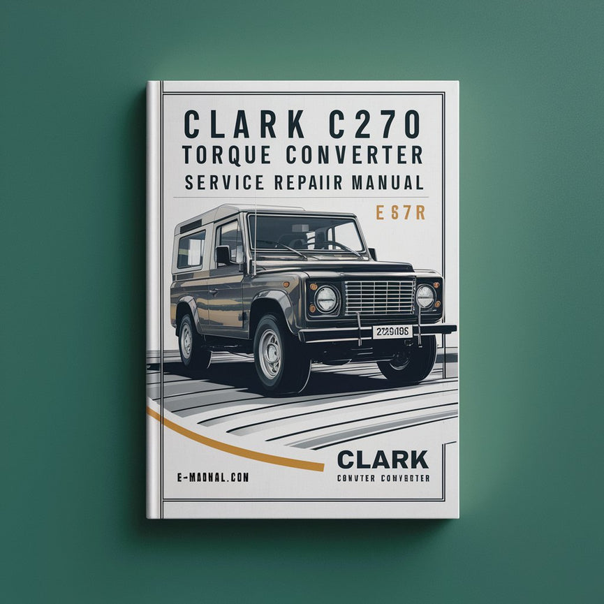 Manual de servicio y reparación del convertidor de par Clark C270