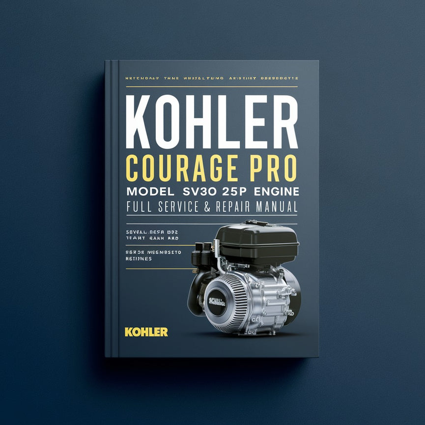 Manual de reparación y servicio completo del motor Kohler COURAGE PRO modelo SV830 de 25 HP