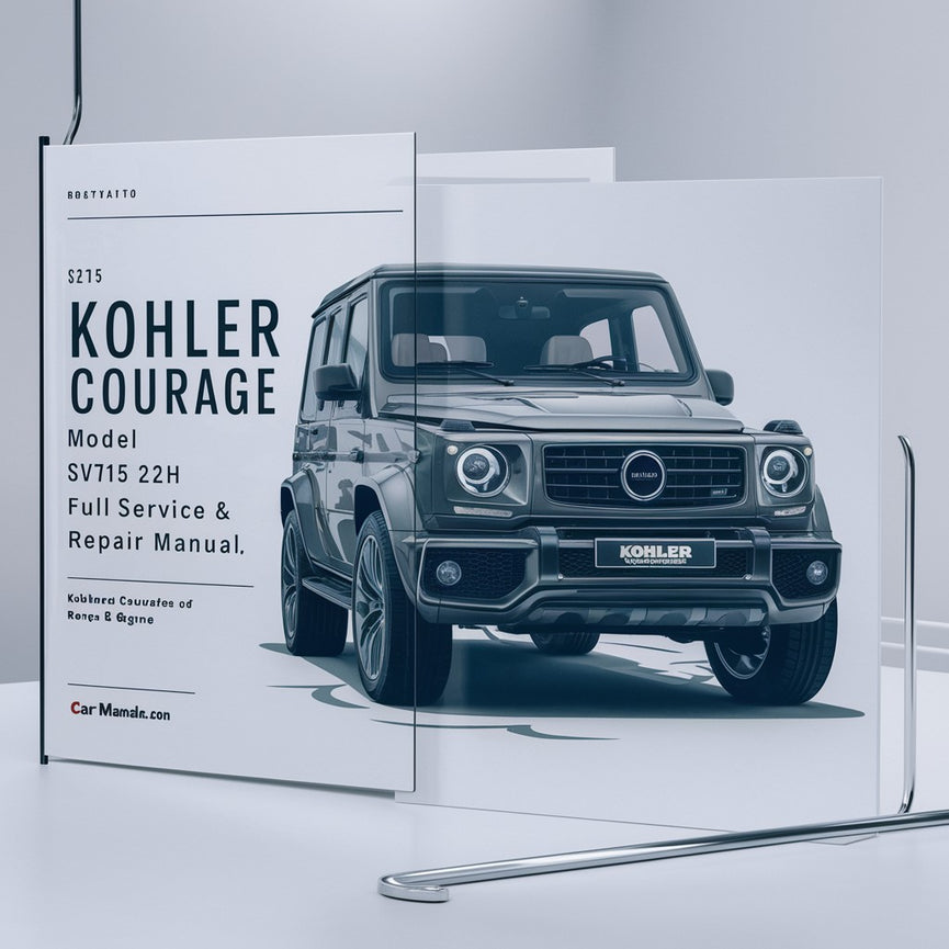 Manual de servicio y reparación completo del motor Kohler COURAGE modelo SV715 de 22 HP