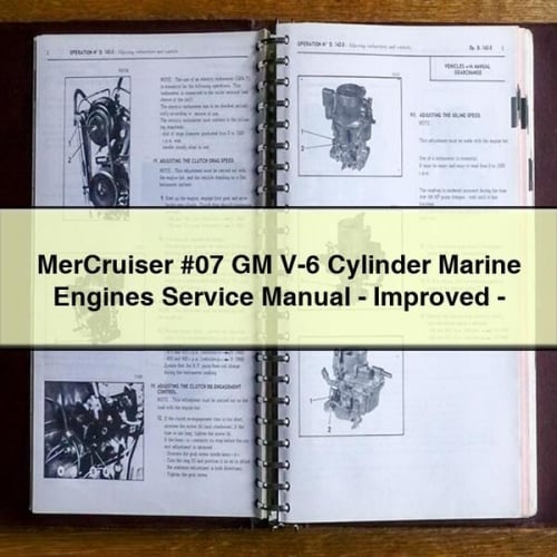 Manuel de réparation et d'entretien des moteurs marins MerCruiser #07 GM V-6 cylindres - PDF amélioré