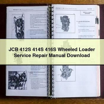 Manual de servicio y reparación de cargadoras de ruedas JCB 412S 414S 416S