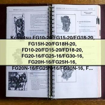 Komatsu FG10-20/FG15-20/FG18-20 FG15H-20/FG18H-20 FD10-20/FD15-20/FD18-20 FG20-16/FG25-16/FG30-16 FG20H-16/FG25H-16 FG20N-16/FG25N-16/FG30N-16 FG35A-16 FD20-16/FD25-16/FD30-16 FD20H-16/FD2