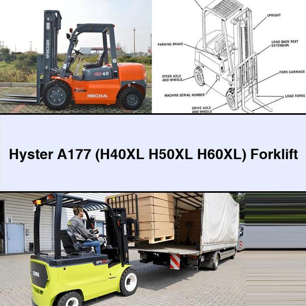 Hyster A177 (H40XL H50XL H60XL) Forklift