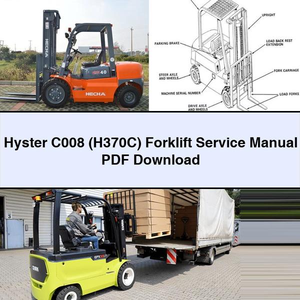 Manual de servicio de la carretilla elevadora Hyster C008 (H370C)