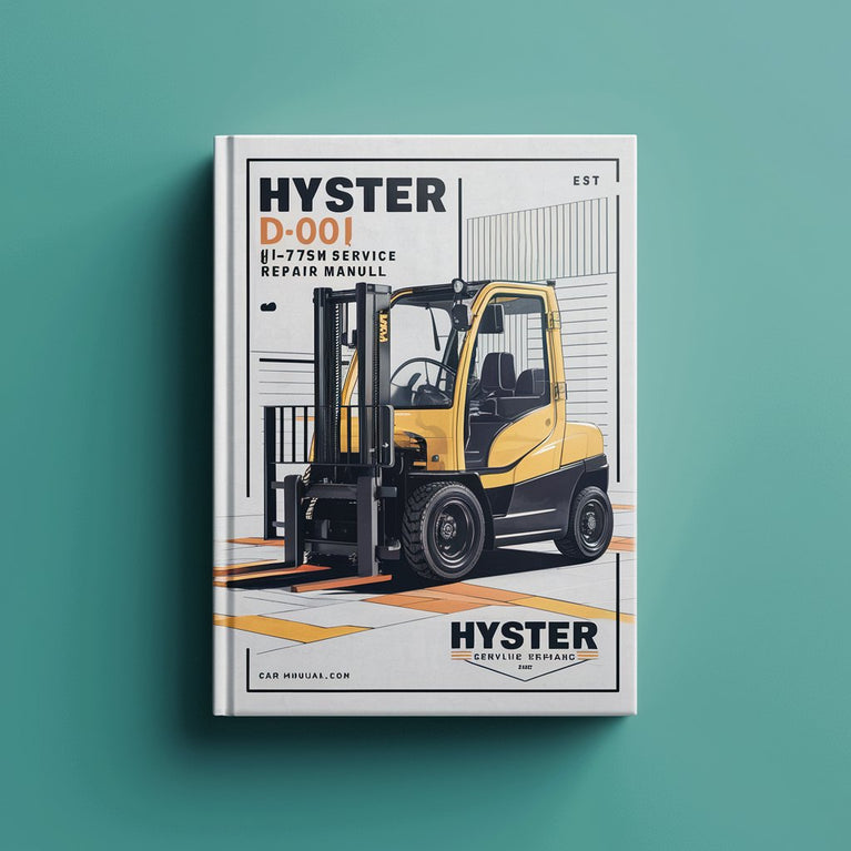 Manual de servicio de la carretilla elevadora Hyster D001 (H1.75XM Europa)