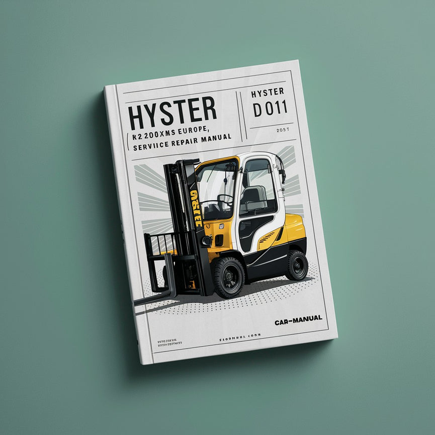 Manuel d'entretien du chariot élévateur Hyster D001 (H2.00XMS Europe)