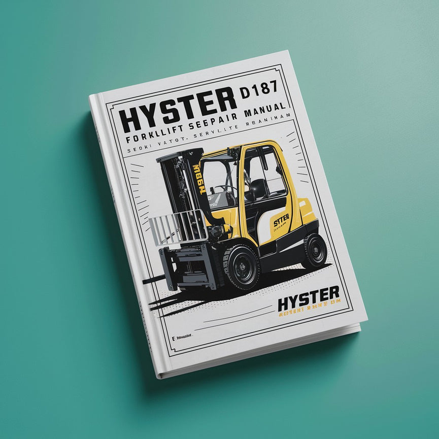 Manuel d'entretien du chariot élévateur Hyster D187 (S55XM)