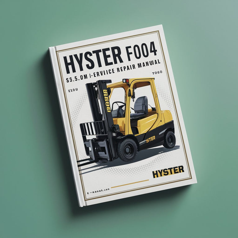 Manuel d'entretien du chariot élévateur Hyster F004 (S3.50XM Europe)