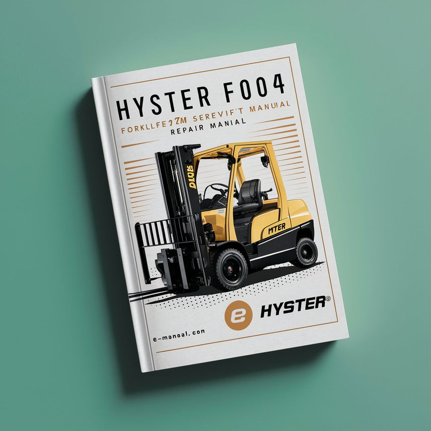 Manual de servicio de la carretilla elevadora Hyster F004 (S4.00XM Europa)