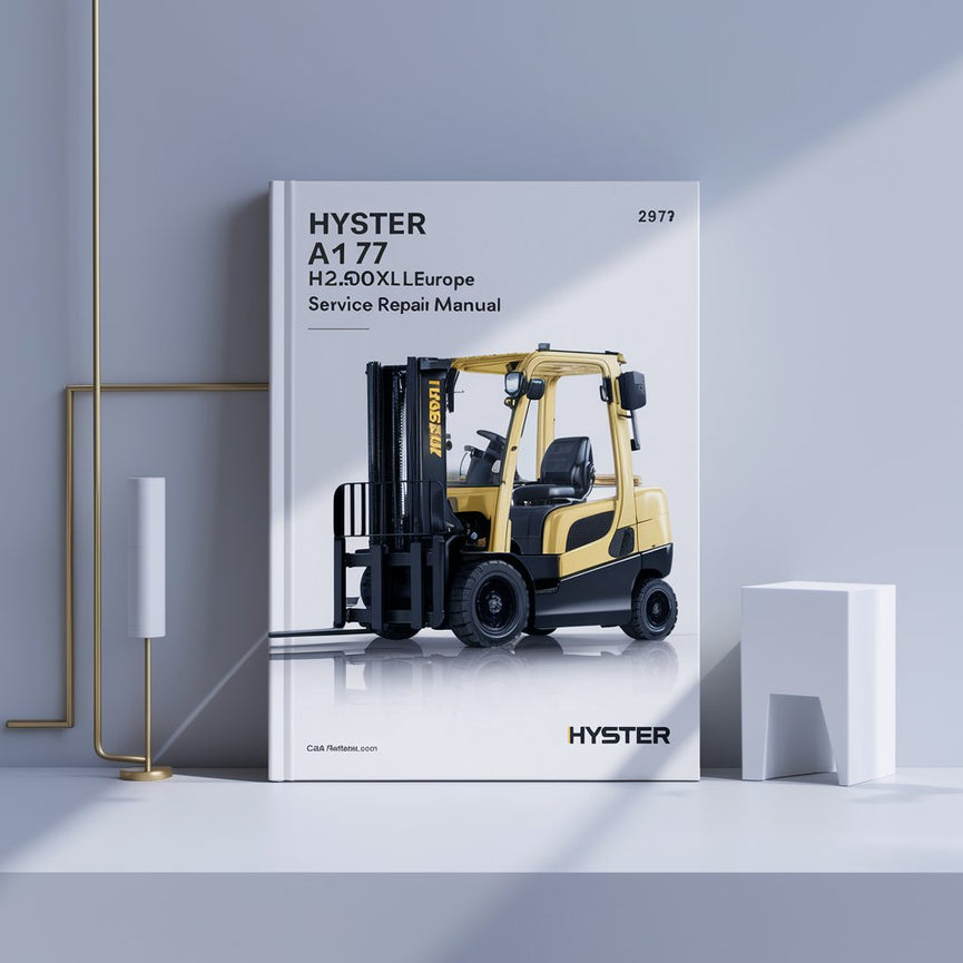 Manual de servicio y reparación de la carretilla elevadora Hyster A177 (H2.50XL Europa)