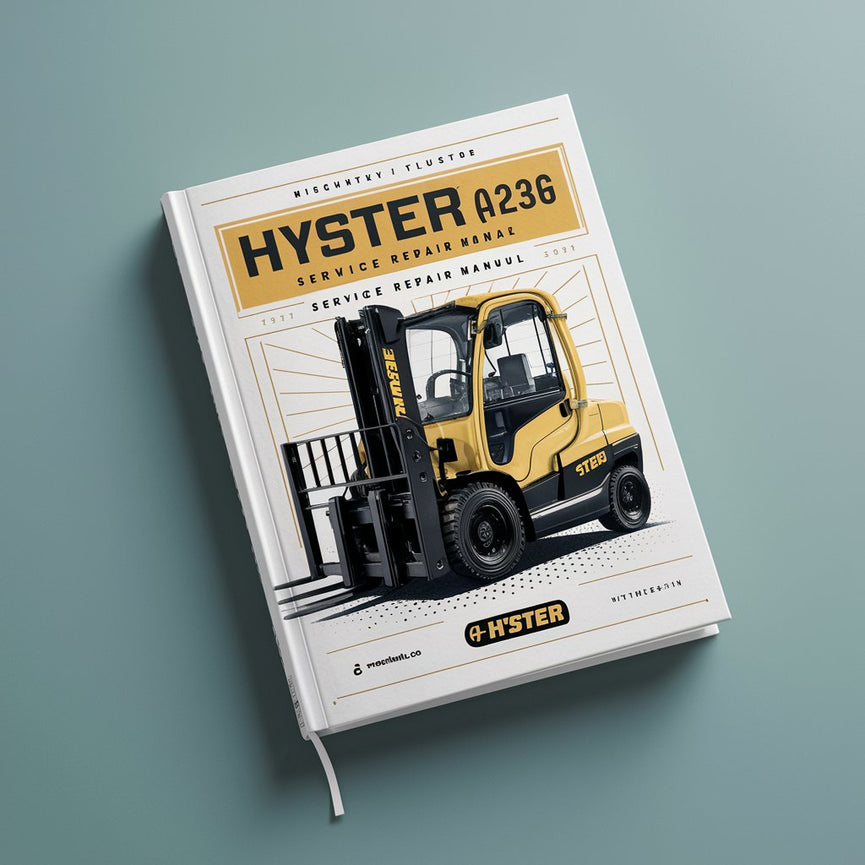 Manual de servicio y reparación de montacargas Hyster A236 (H400HDS)