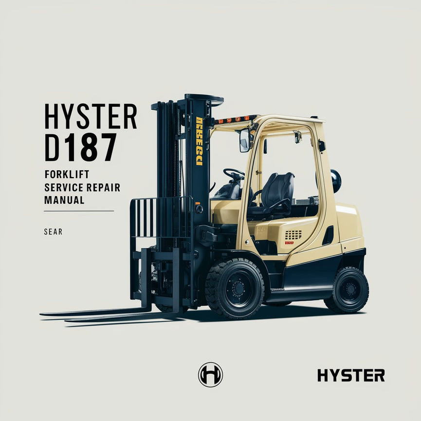 Manual de servicio y reparación de montacargas Hyster D187 (S55XM)