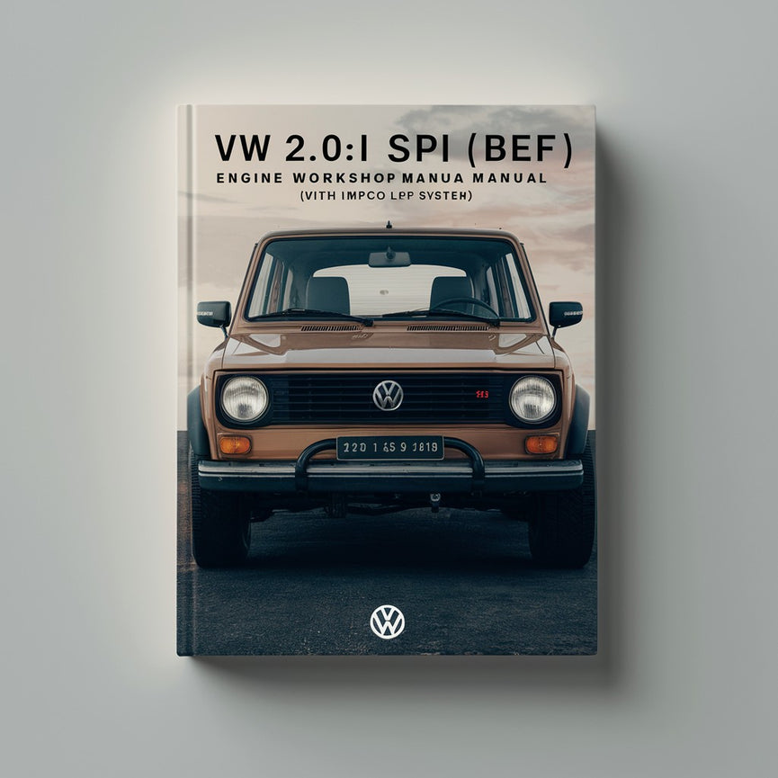 Manual de taller del motor VW 2.0I SPI (BEF) (con sistema GLP Impco)