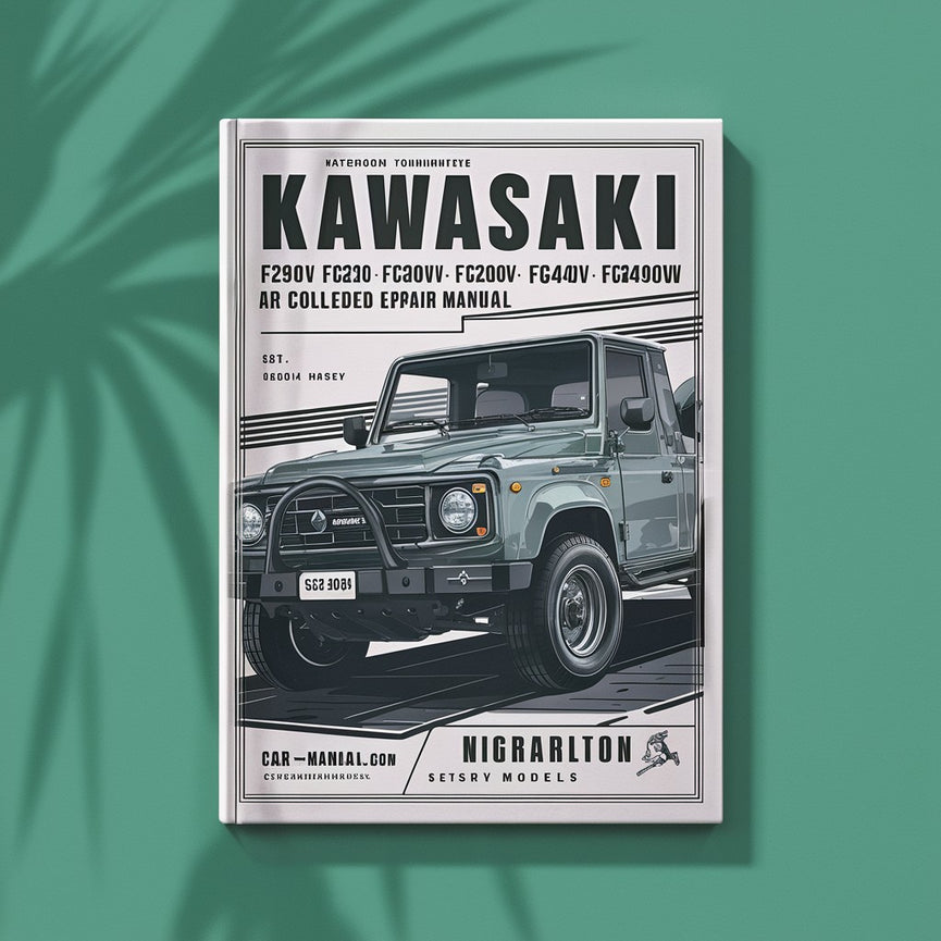 Manual de reparación del motor de gasolina refrigerado por aire de 4 tiempos OHV Kawasaki modelos FC290V FC400V FC401V FC420V FC540V