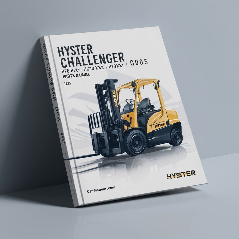 Hyster Challenger G005 (H70XL H80XL H90XL H100XL H110XL H90XLS) Forklift Parts Manual