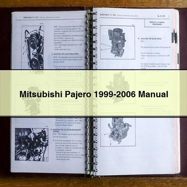 Manuel d'utilisation du Mitsubishi Pajero 1999-2006