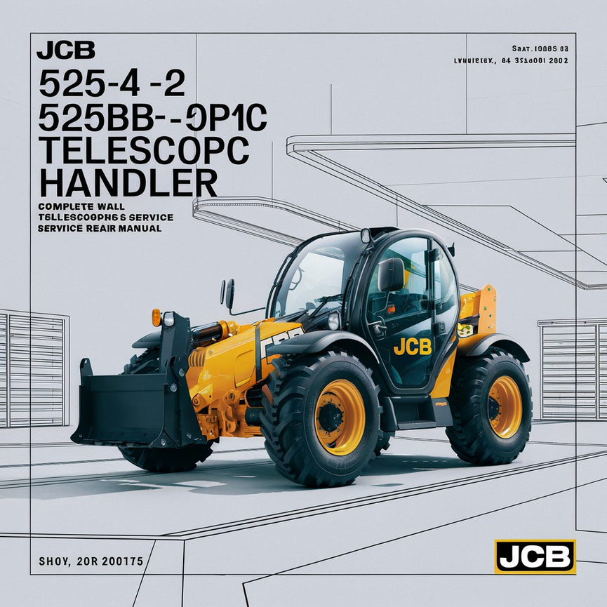 Manual completo de reparación y servicio del taller del manipulador telescópico Loadall JCB 525-4 525B-2 525B-4 530-3 530-4 530B-2