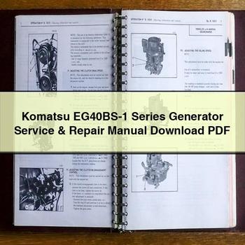 Komatsu EG40BS-1 Series Generator Service & Repair Manual