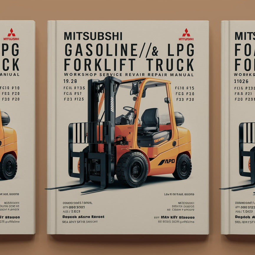 Mitsubishi Gasoline/LPG Forklift Truck FG10 FG15 FG18 FG20 FG25 FG30 FG35A Workshop Service Repair Manual