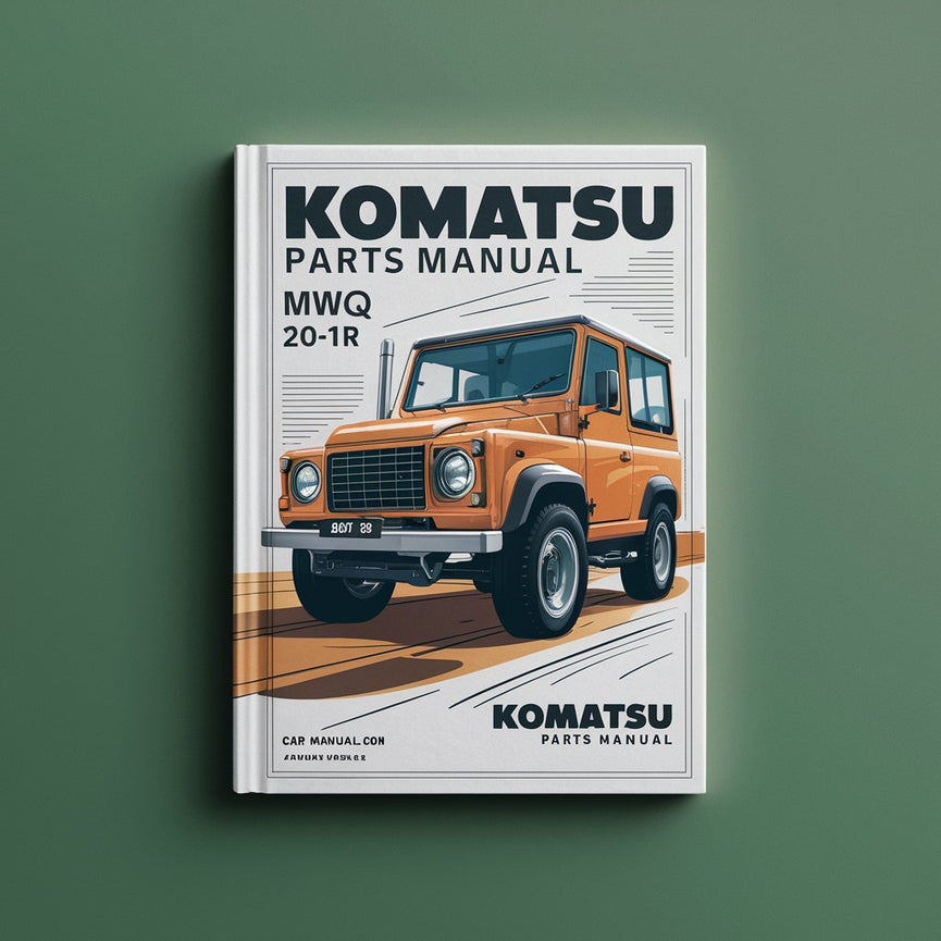 Manual de piezas de Komatsu MWQ 20-1R / MWQ 20 S-1R