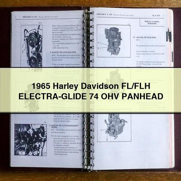 Harley Davidson FL/FLH ELECTRA-GLIDE 74 OHV PANHEAD 1965