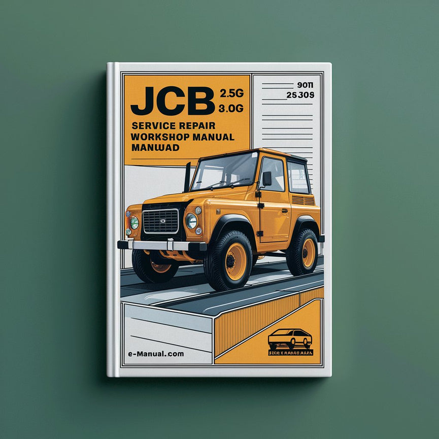 Manual de taller de servicio y reparación de JCB 2.5G 3.0G