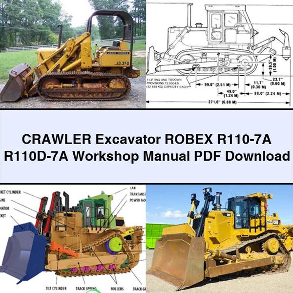 Manual de taller de la excavadora de cadenas ROBEX R110-7A R110D-7A