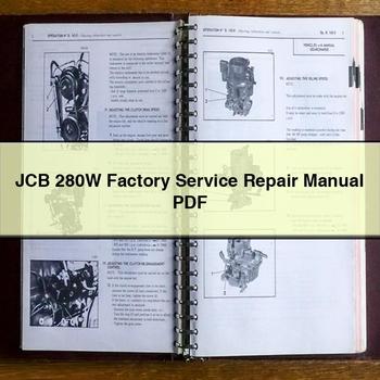 Manual de reparación y servicio de fábrica de JCB 280W