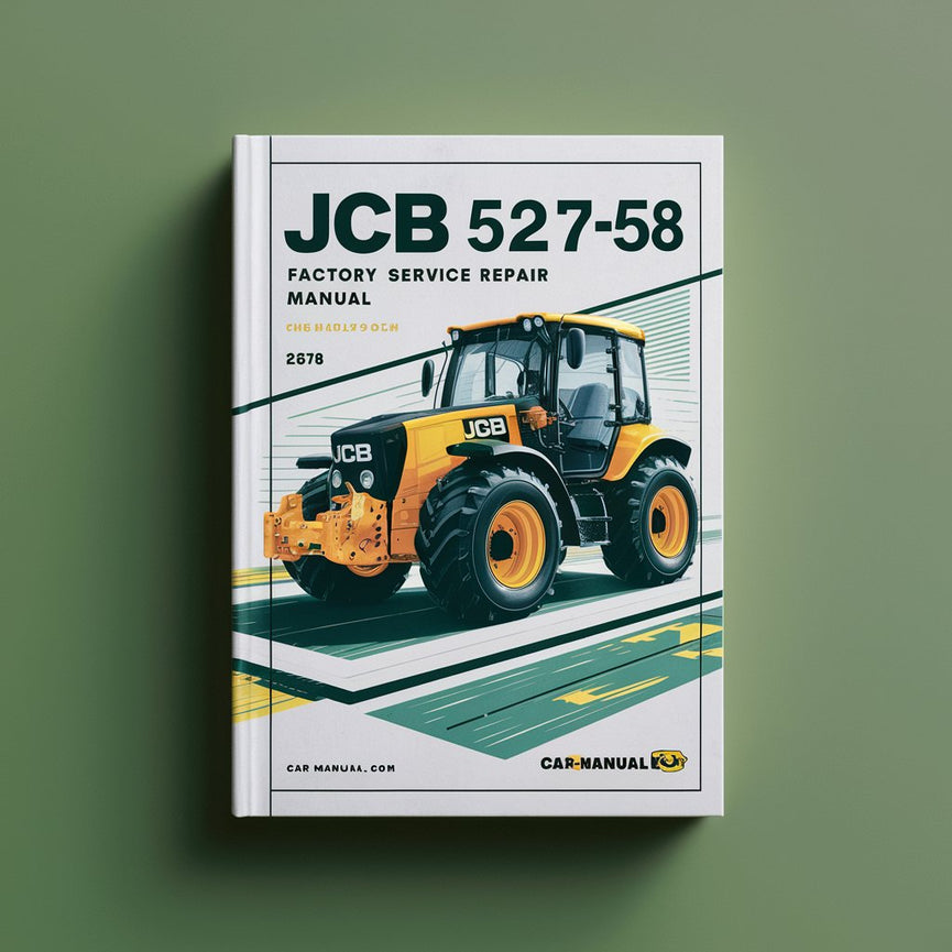 Manuel de réparation et d'entretien d'usine JCB 527-58