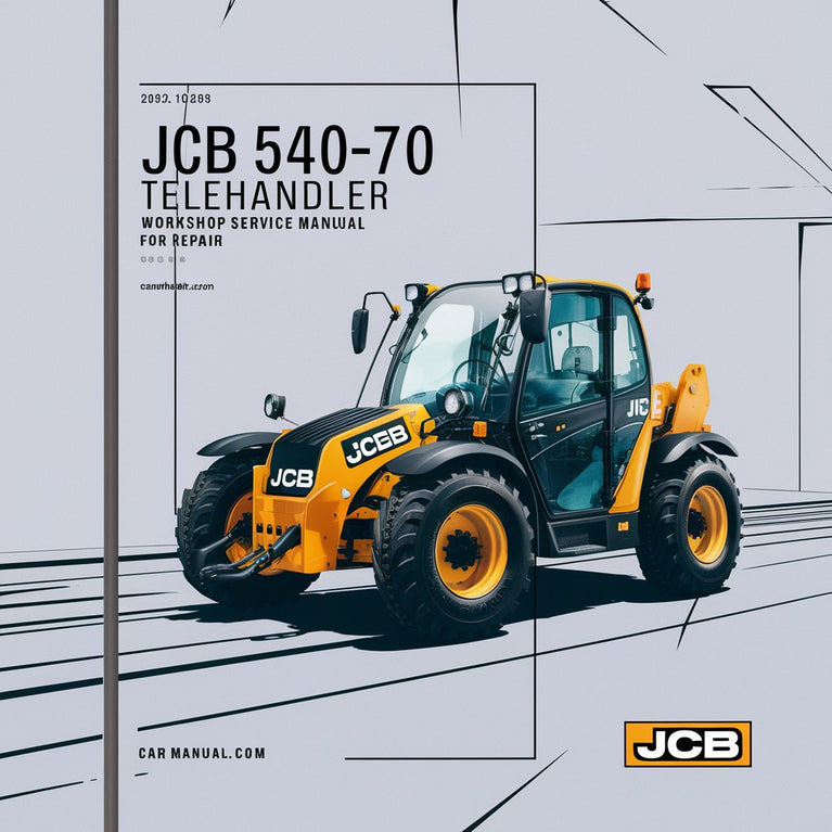 Manual de servicio del taller del manipulador telescópico JCB 540-70 para reparación