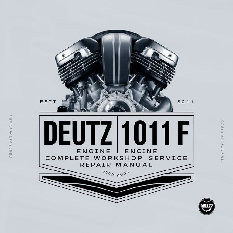 Deutz 1011 F (1011F) Engine Complete Workshop Service Repair Manual