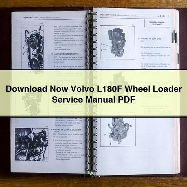 Manual de servicio y reparación de la cargadora de ruedas Volvo L180F