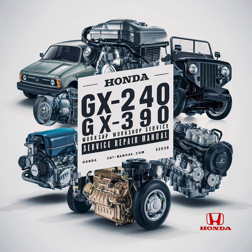 Manuel de réparation et d'entretien du moteur HONDA GX240 GX270 GX340 GX390