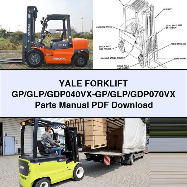 YALE Forklift GP/GLP/GDP040VX-GP/GLP/GDP070VX Parts Manual